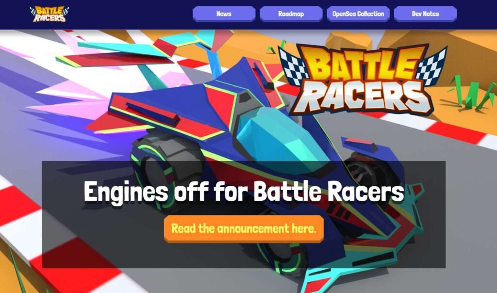 Battle Racers, an NFT game
