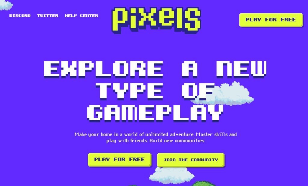 Pixels, an earning game